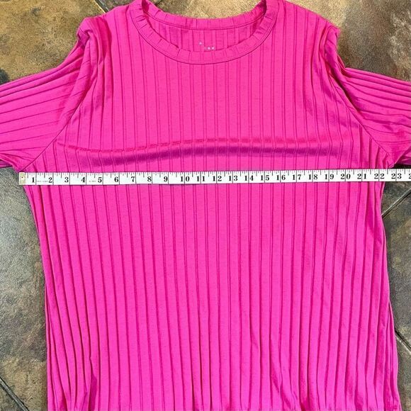 A New Day Pink Long Sleeve Crew Neck Top 2X - Picture 6 of 9